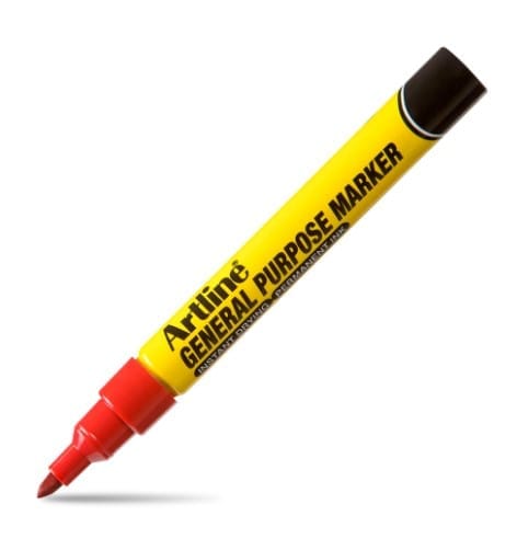 ปากกาเคมี ARTLINE EKPR-GPM หัวกลม 1.5 มม. สี แดง